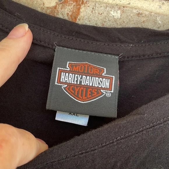 Harley-Davidson Black Long Sleeved Las Vegas Casino aT-Shirt - Picture 4 of 6